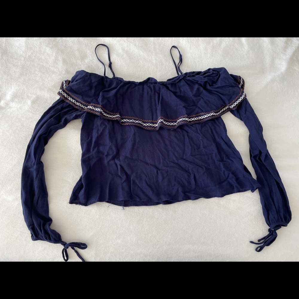 Caren Forbes Flowy Off-The-Shoulder Top